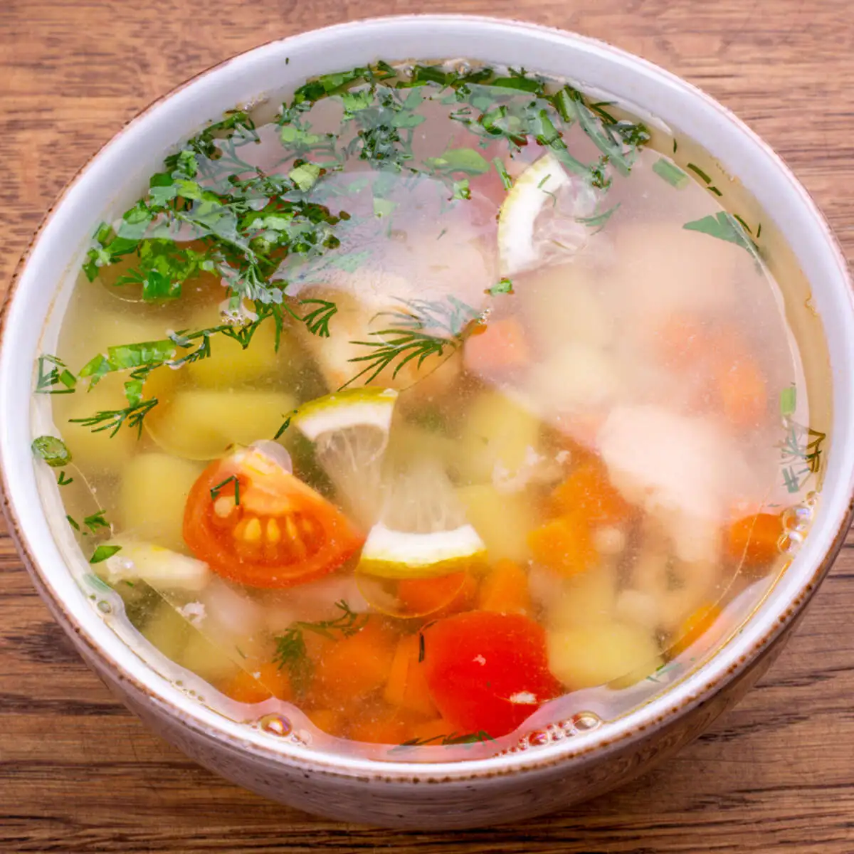 Уха из лосося