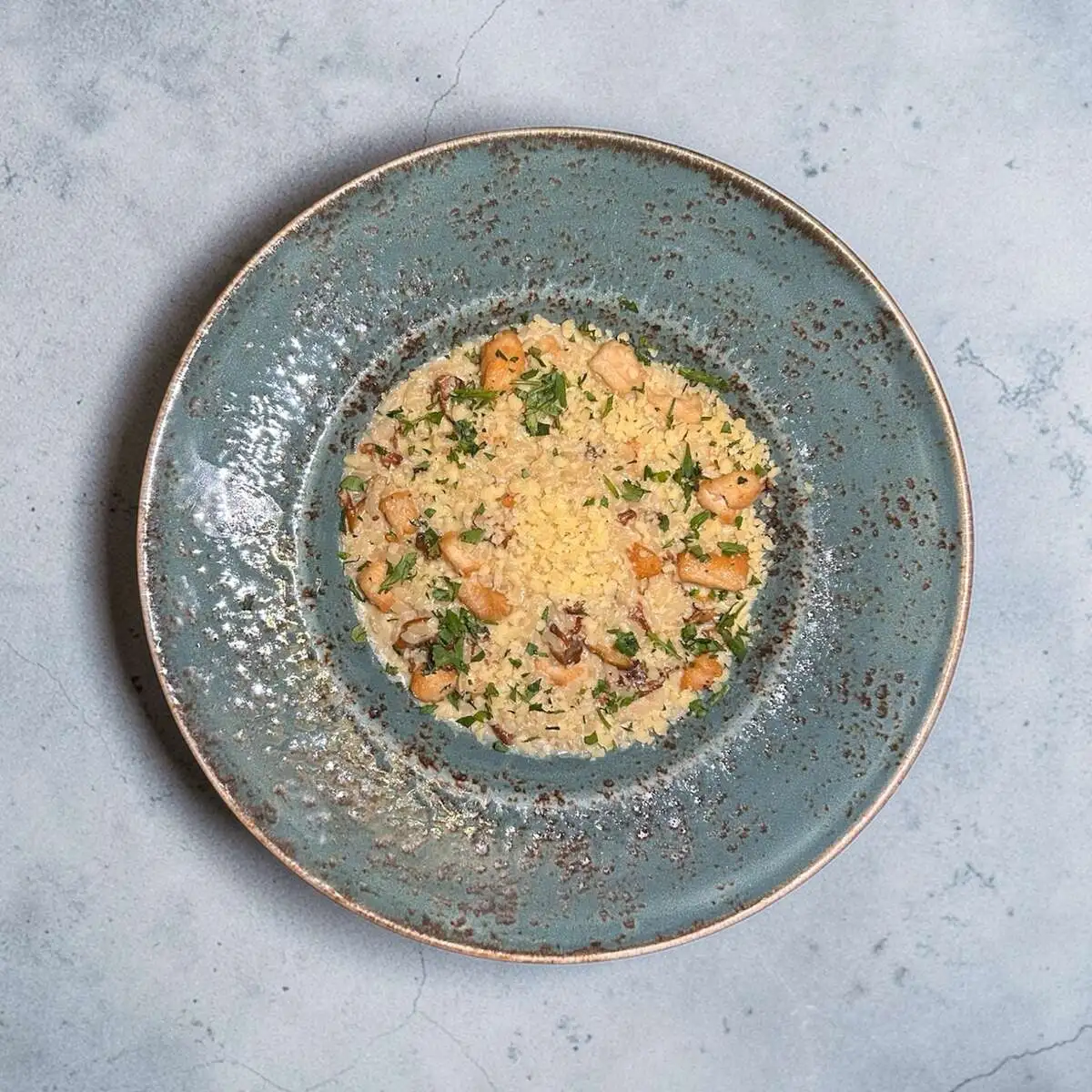 Ризотто с курицей и грибами