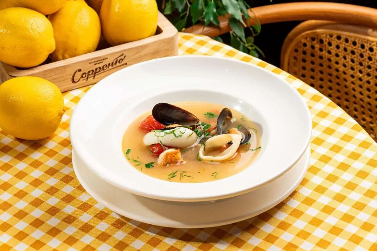 Суп с морепродуктами  