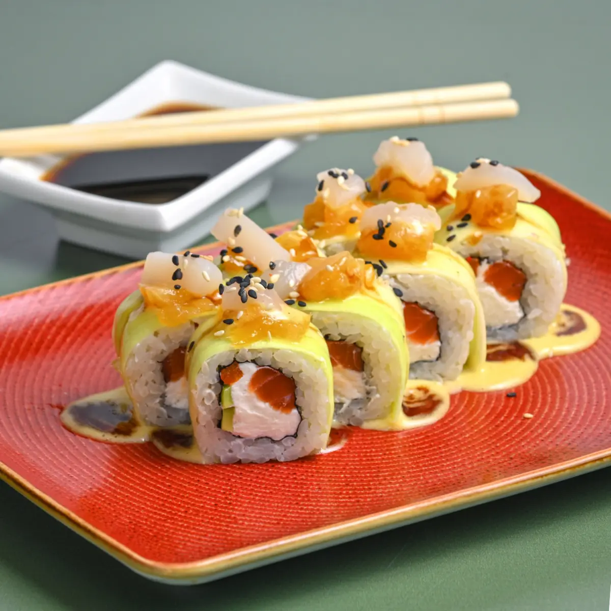 Ролл Цукини-гребешок