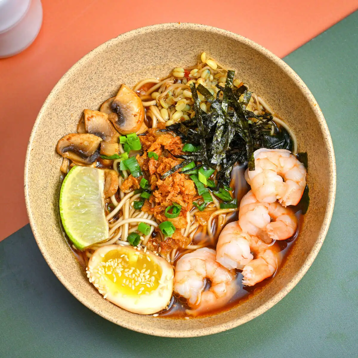 Рамен с креветками классический