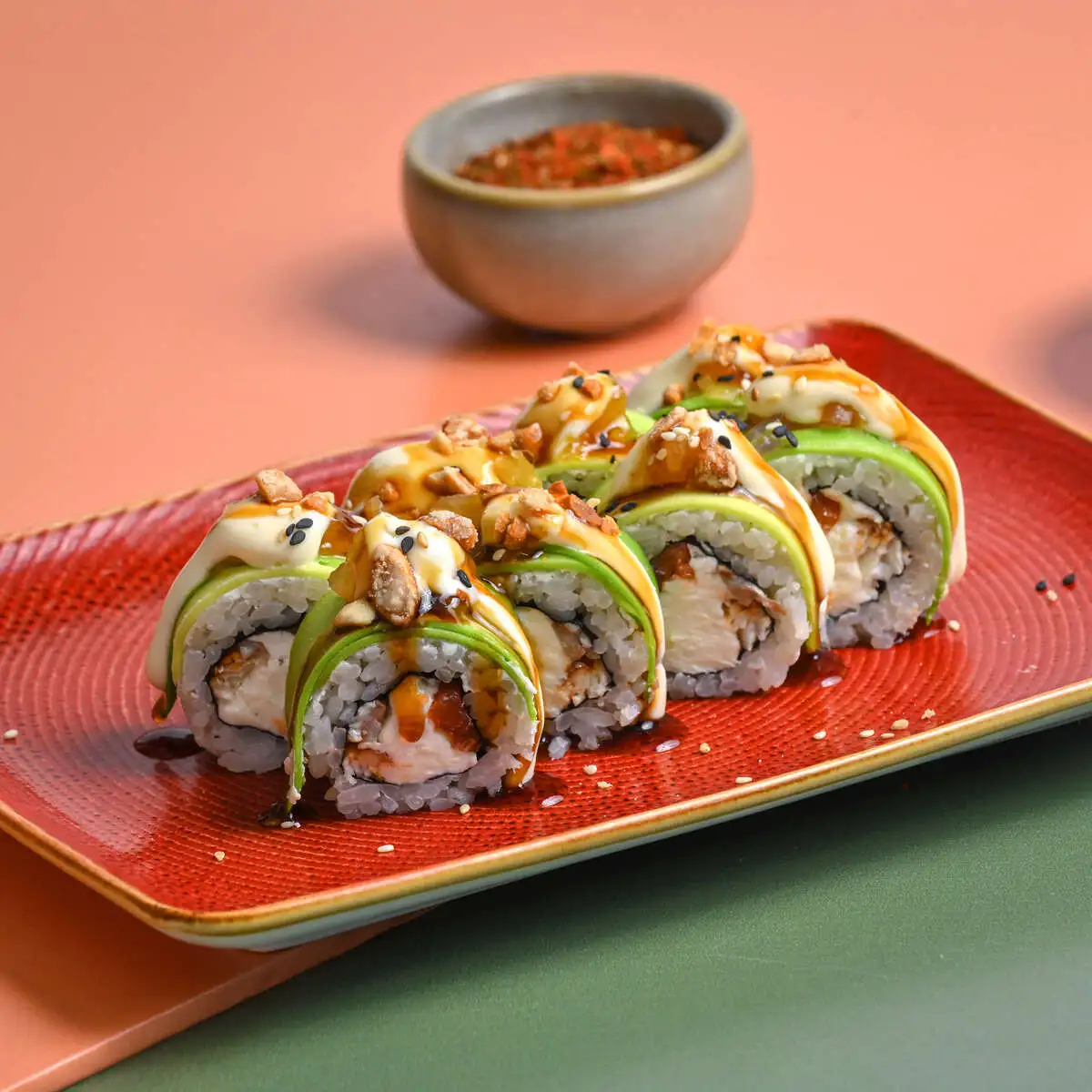 Ролл Угорь-лосось