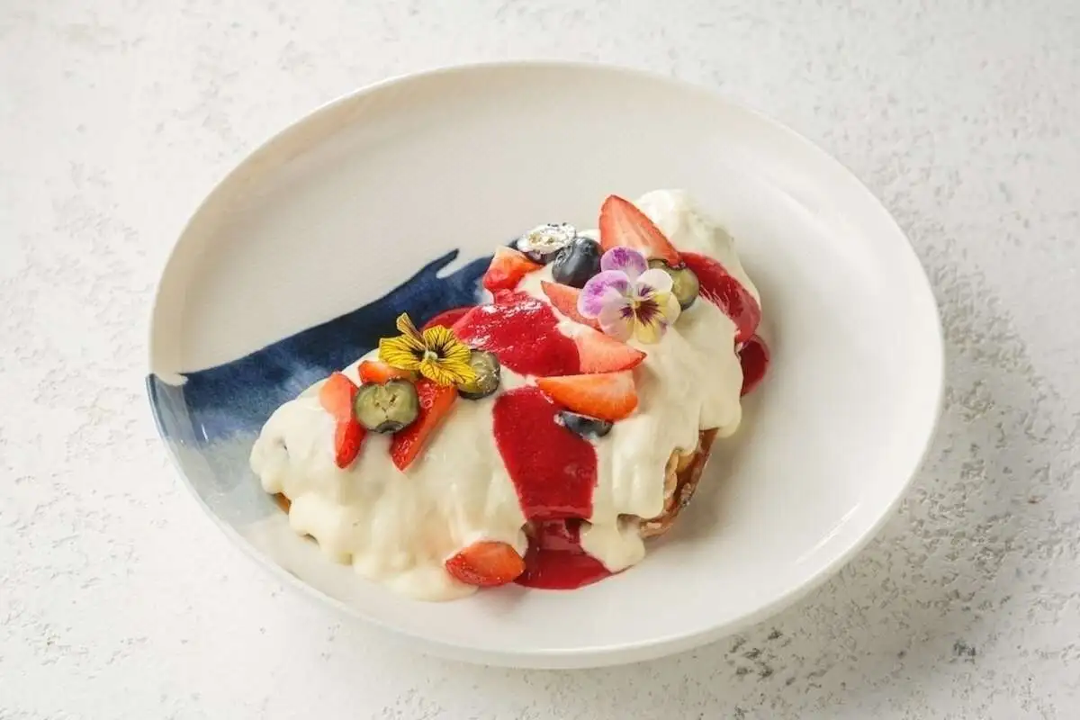 Вафля с ванилью/ягодами