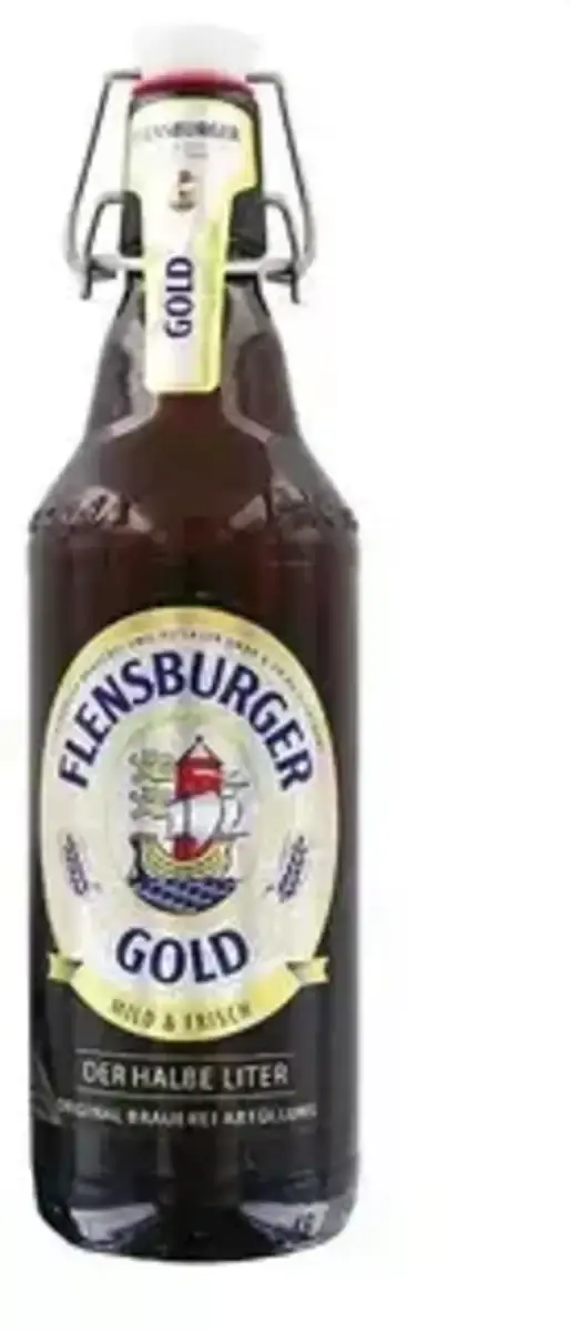 Пиво Фленсбургер Голд Светлое 0,5л ст/б 4,8%