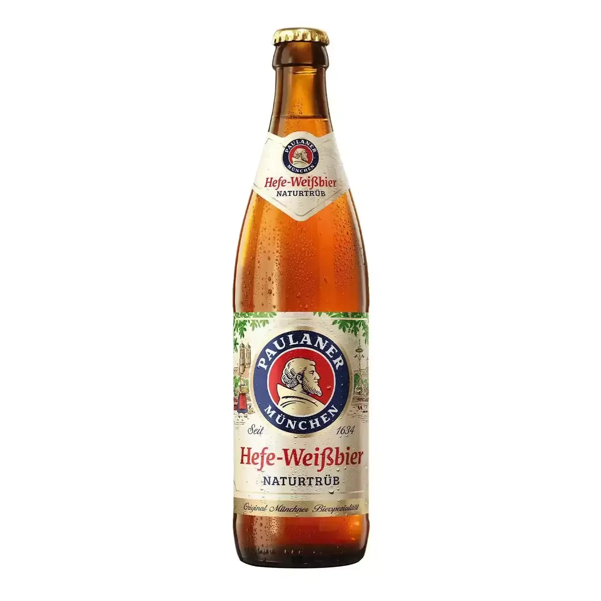 Пиво Пауланер Вайссбир 0,5л ст/б Светлое