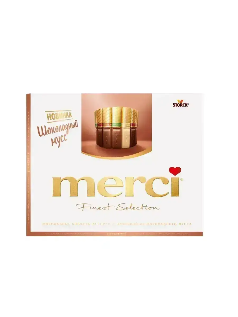 Конфеты Мерси Шоколадный Мусс 210гр