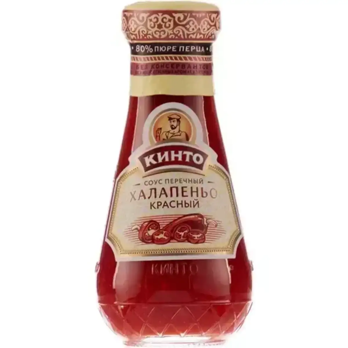 Соус Кинто Халапеньо Красный Перечный 195г ст/б(м)