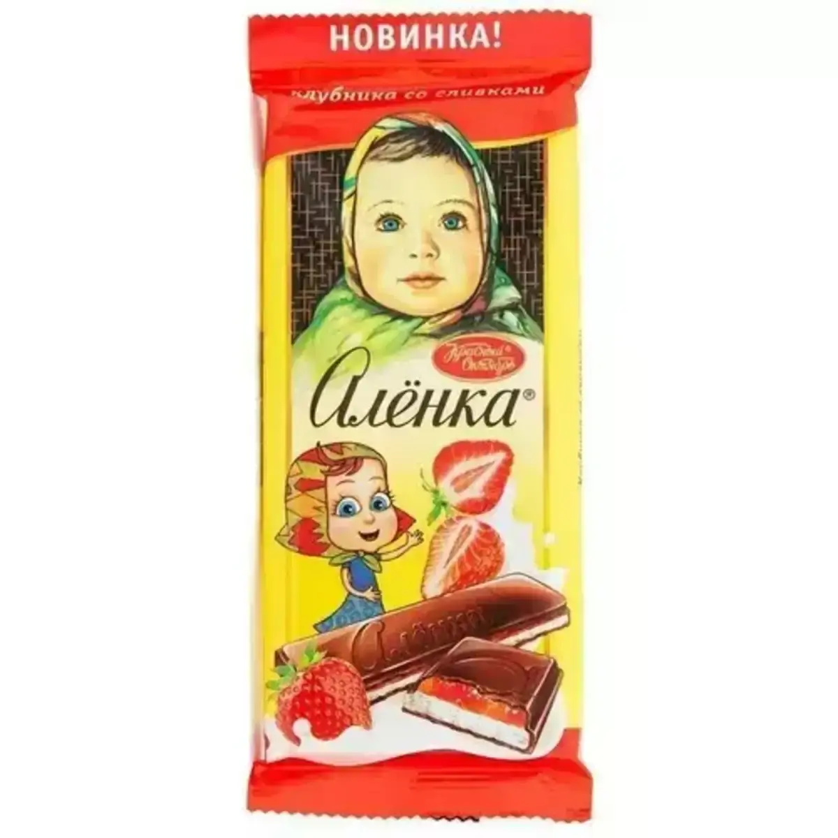 Шоколад Аленка Клубника со Сливками 87г(м)