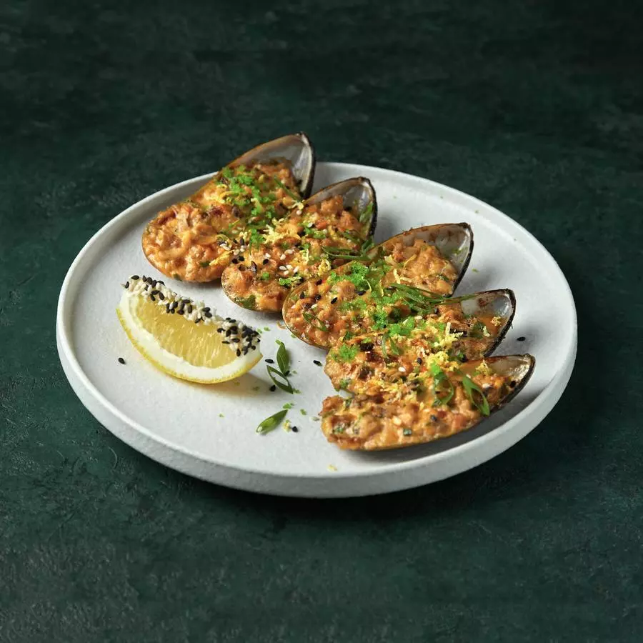 Запеченые мидии киви