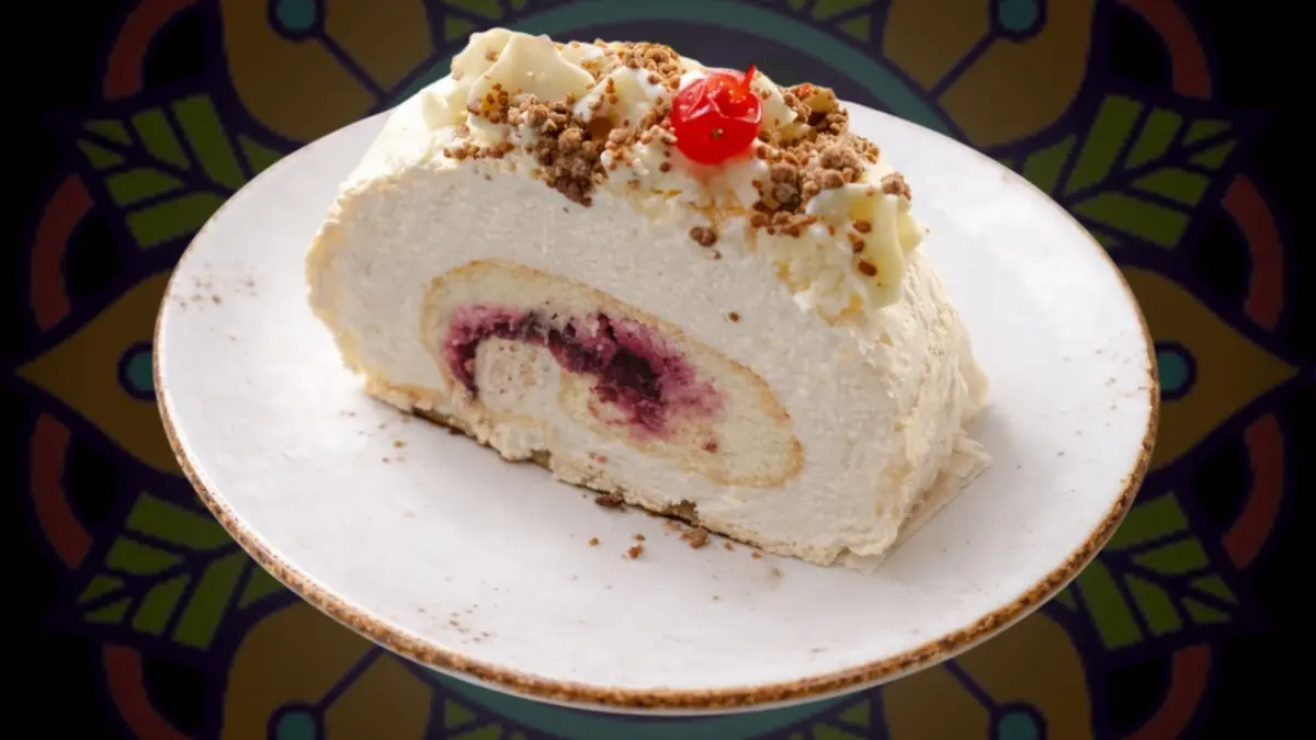 Меренга с шоколадом и вишней