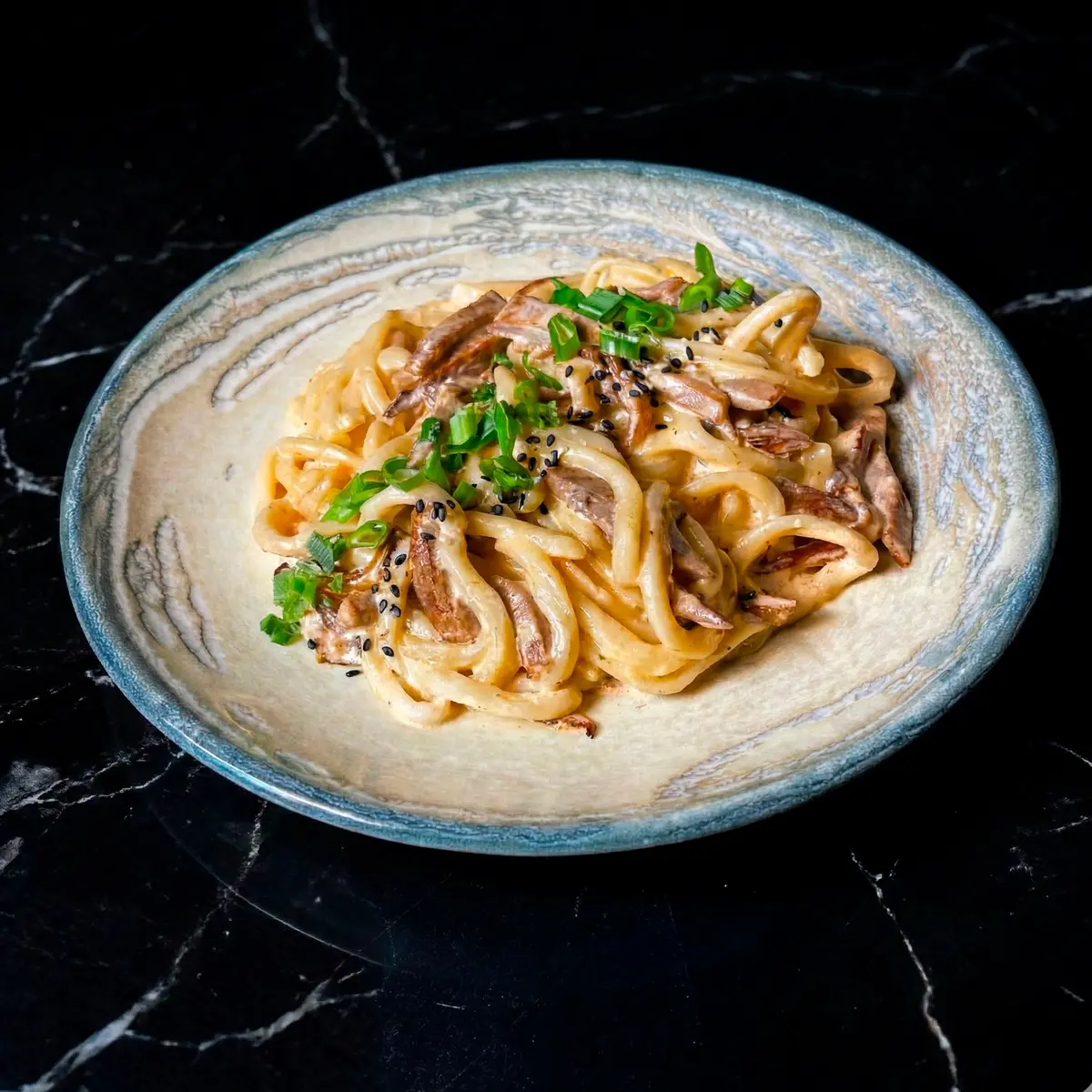 Домашняя лапша с языком