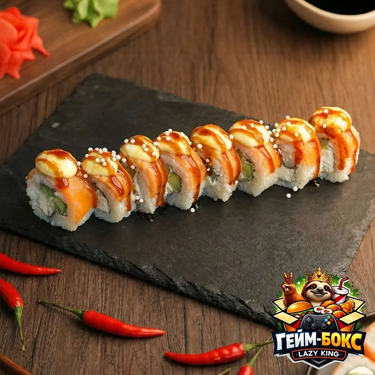 [Королевская рулетка] Филадельфия запеченная