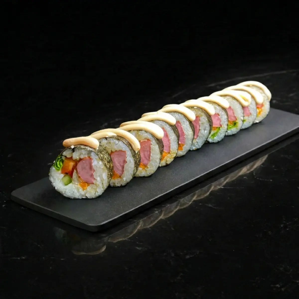 Кимпаб с сосиской