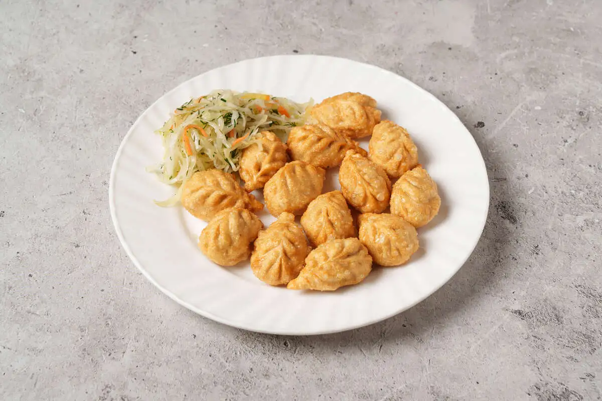 Жареные пельмени