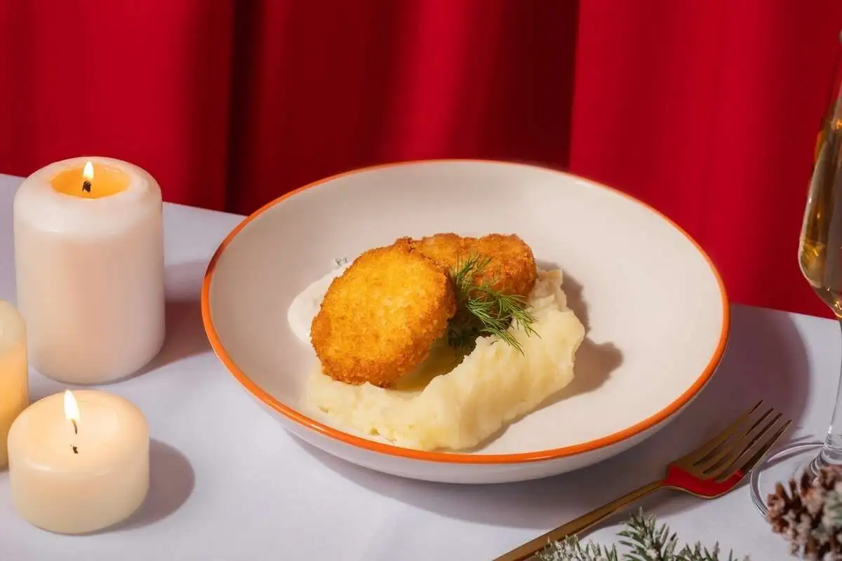 Котлеты щучьи с картофельным пюре