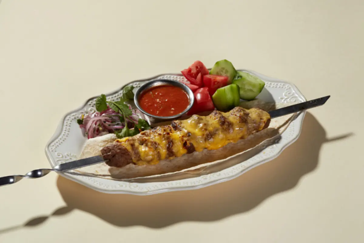 Люля с говядиной, свининой с сыром