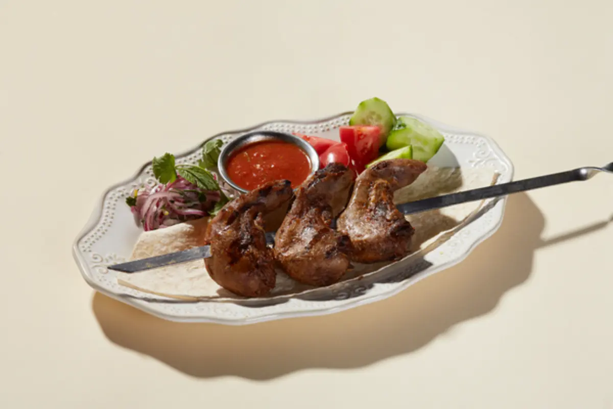 Шашлык из язычков ягненка