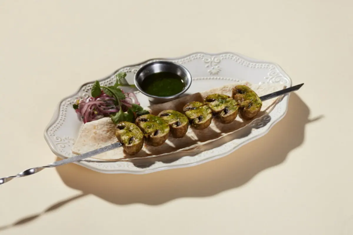 Шашлык из шампиньонов 