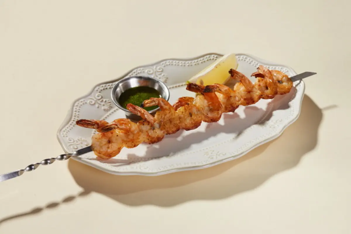 Креветки на гриле