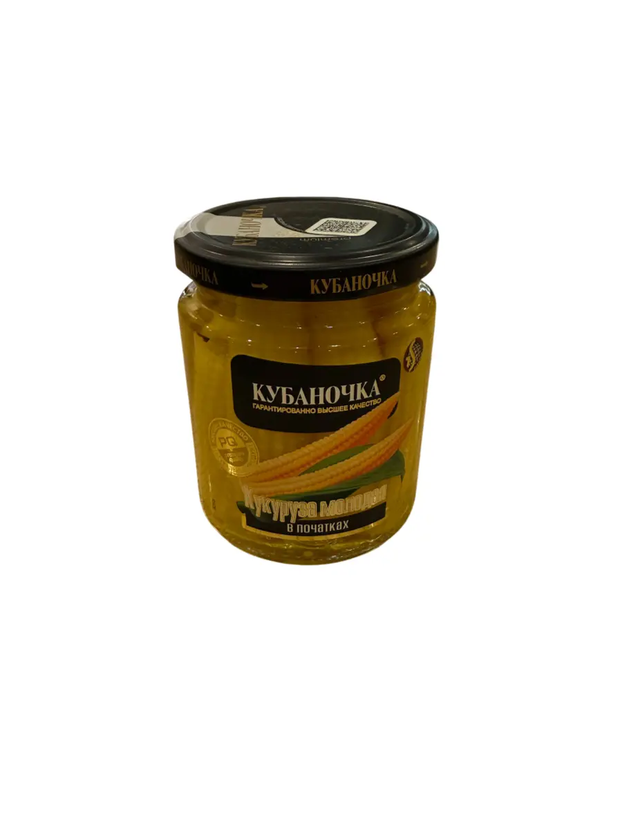 Кукуруза молодая в початках маринованная