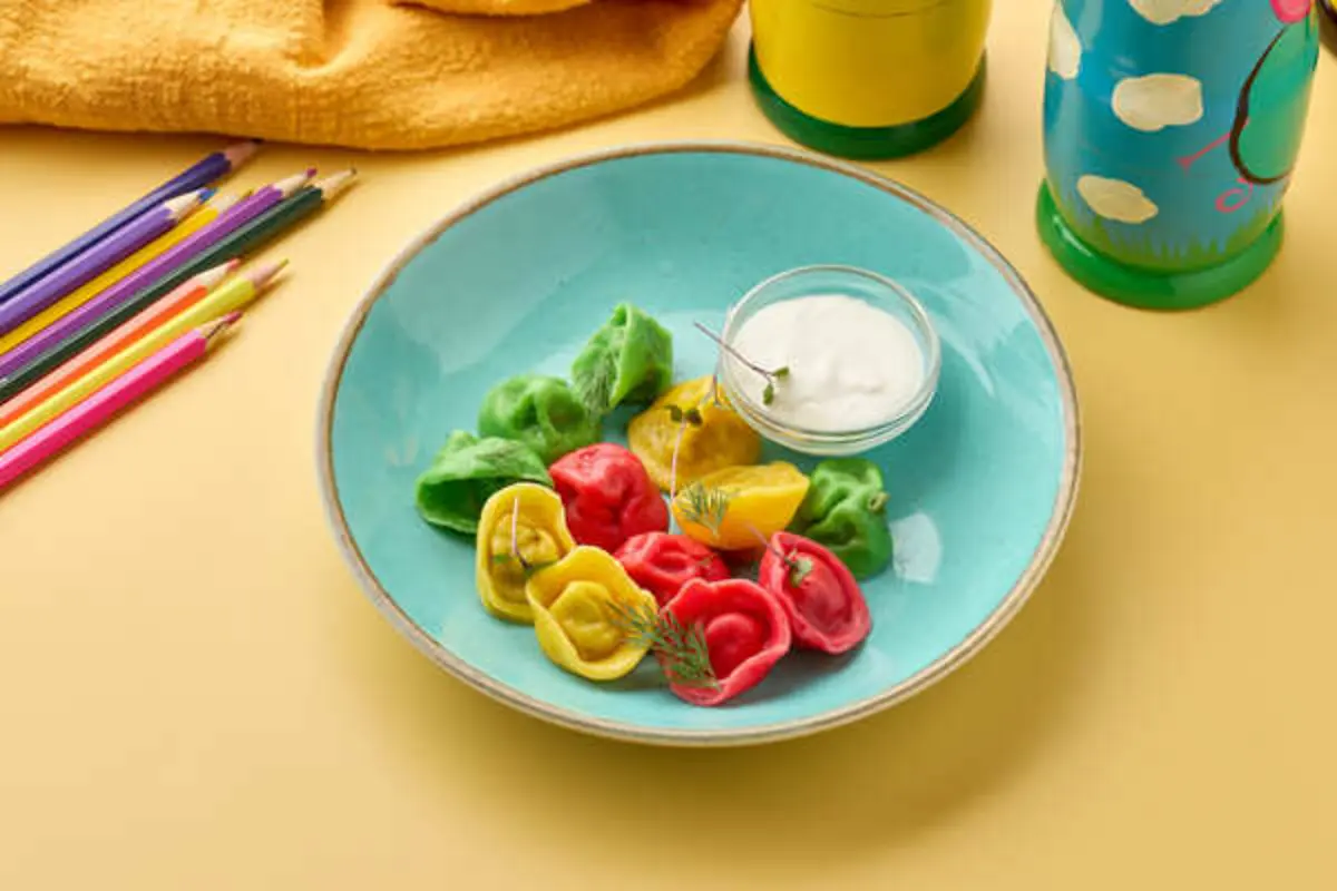 Детские цветные пельмешки