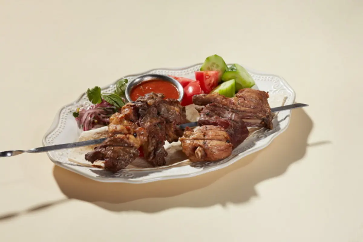 Шашлык три мяса 