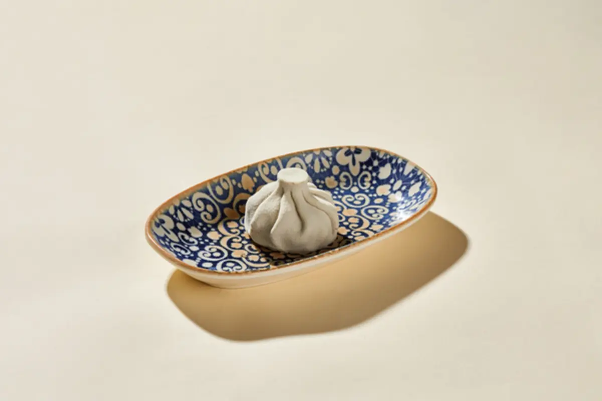 Десерт Хинкали с шоколадным муссом 