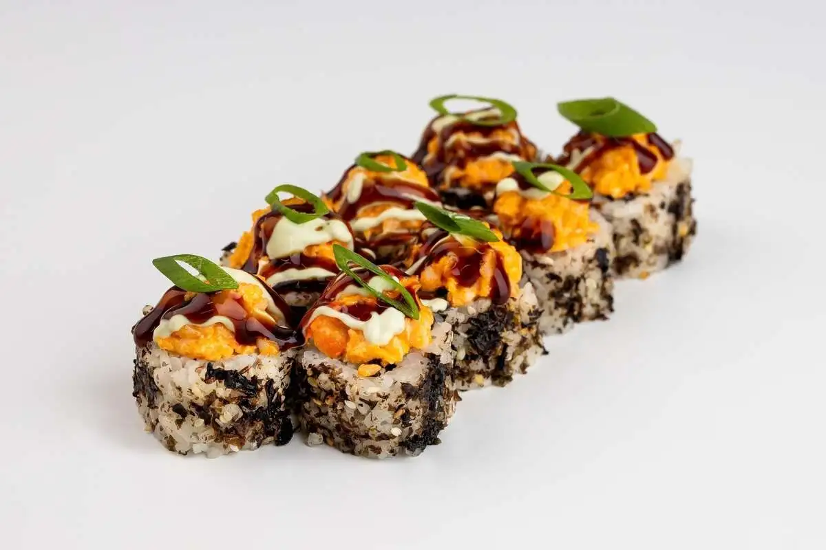 Вулкан ролл с креветкой