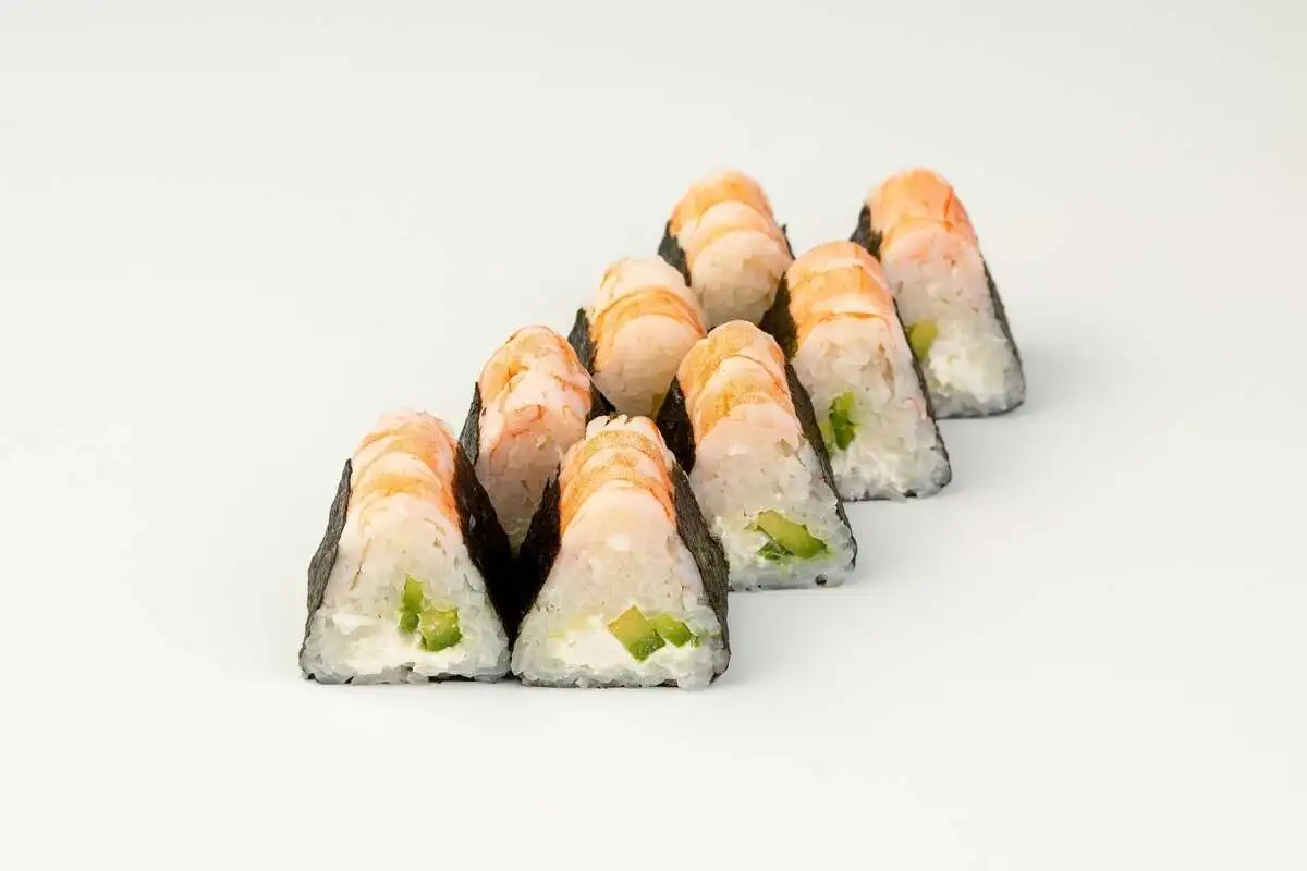 Санкаку ролл с креветкой