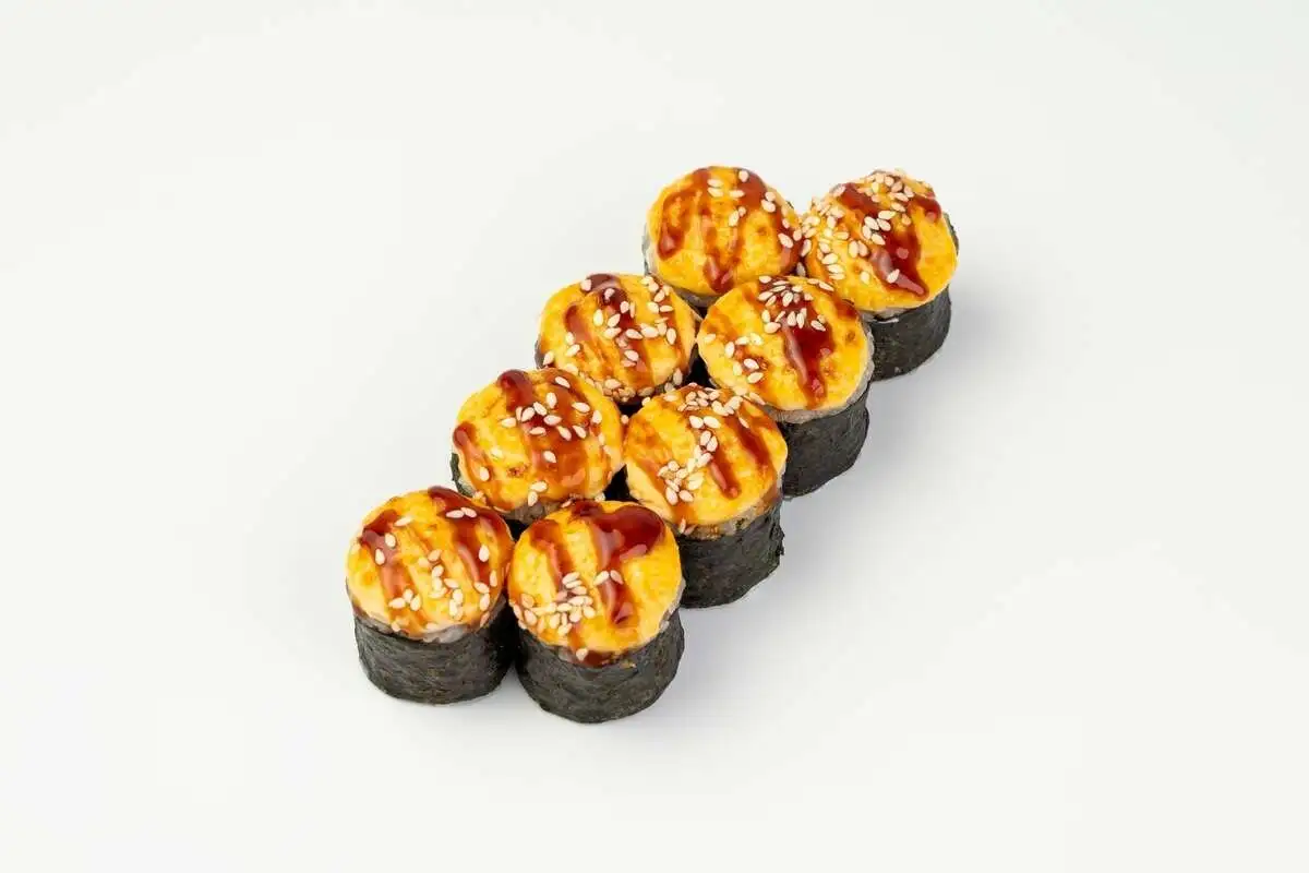 Маки ролл запеченный с лососем (острый)