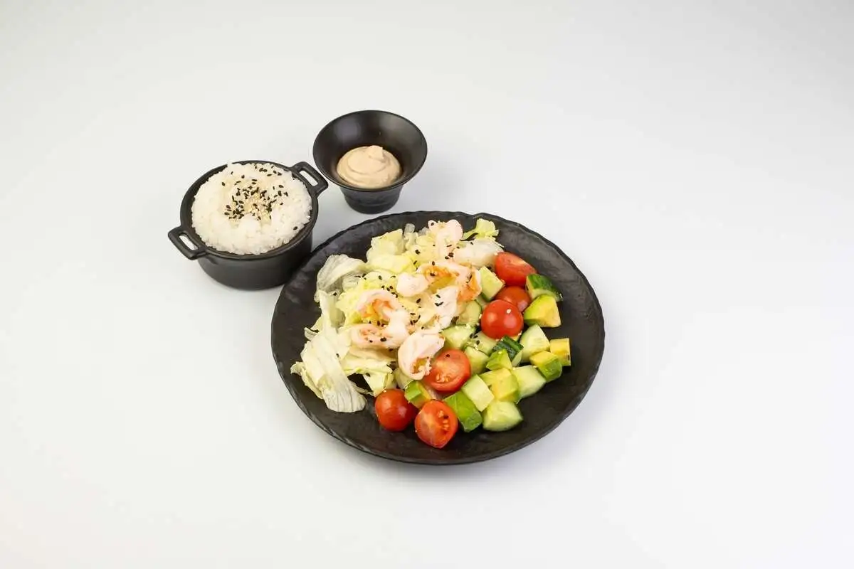 Бенто ланч с креветкой