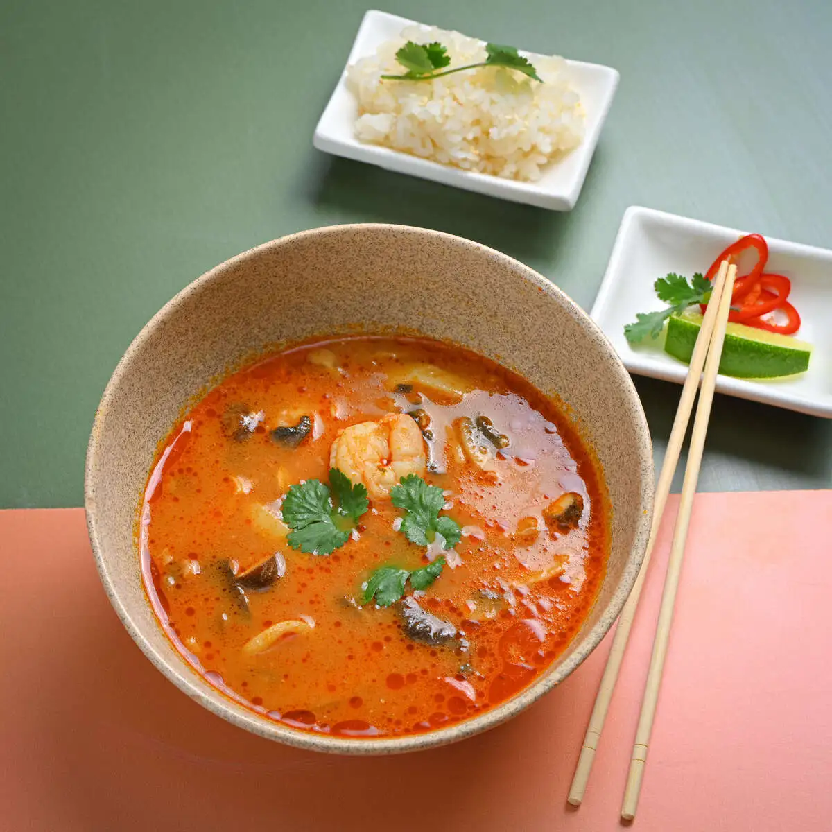 Том ям с курицей 