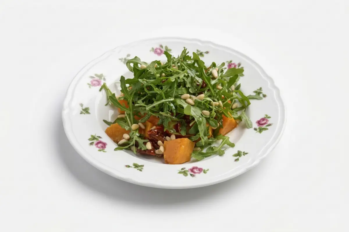 Салат с запеченной тыквой