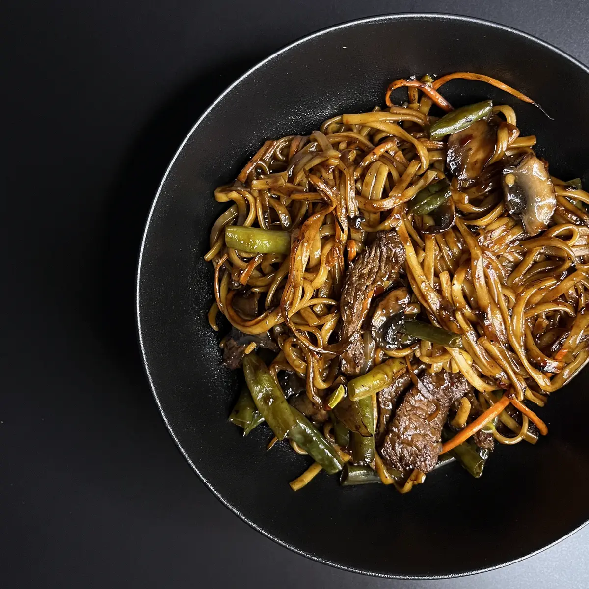 Лапша с говядиной