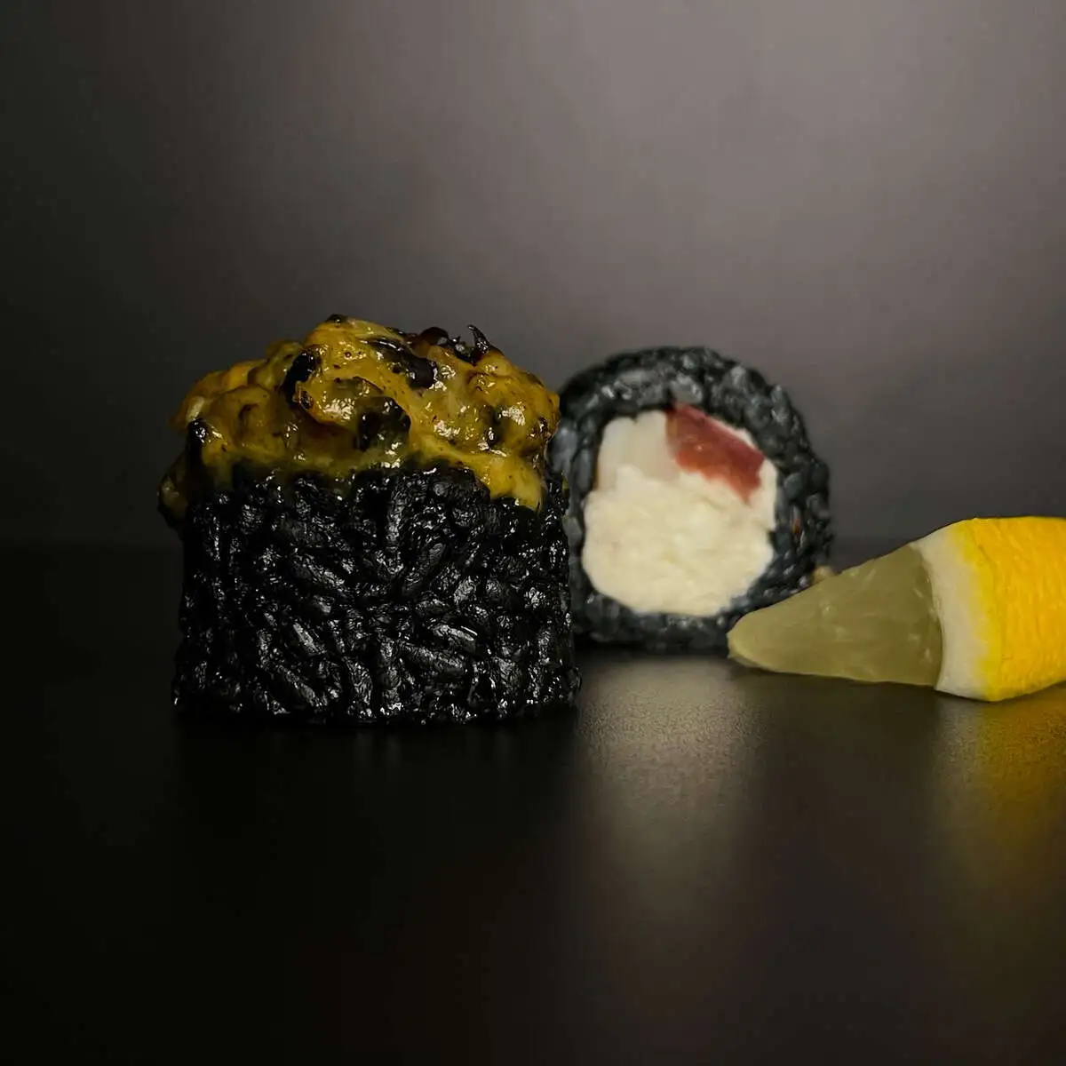 Запеченный с мидиями