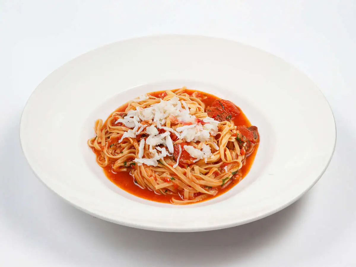 Паста алла китара с крабами