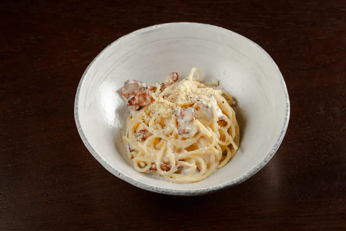 Спагетти alla Карбонара бекон