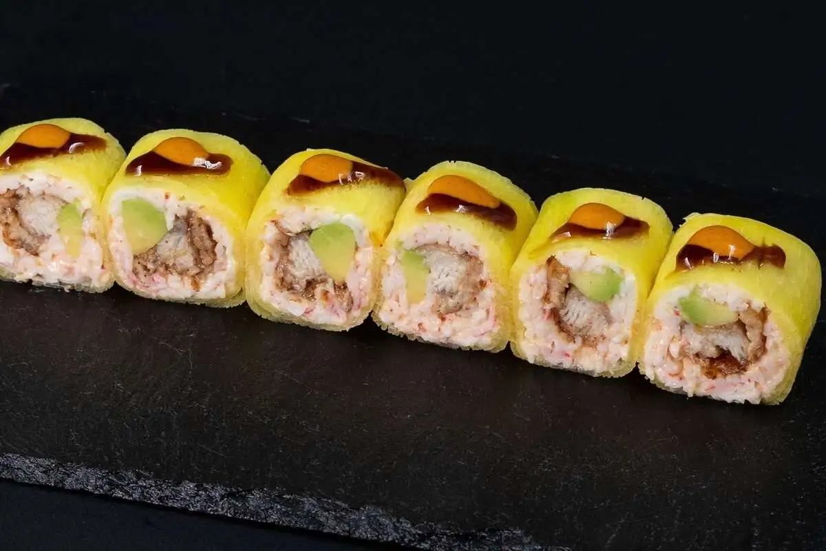 ролл без риса УГОРЬ КРАБ АВОКАДО