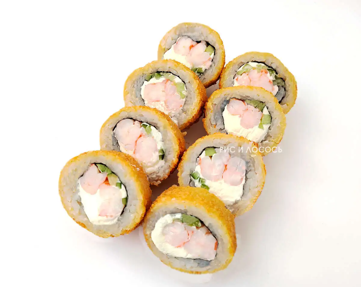 Темпура с отварной креветкой