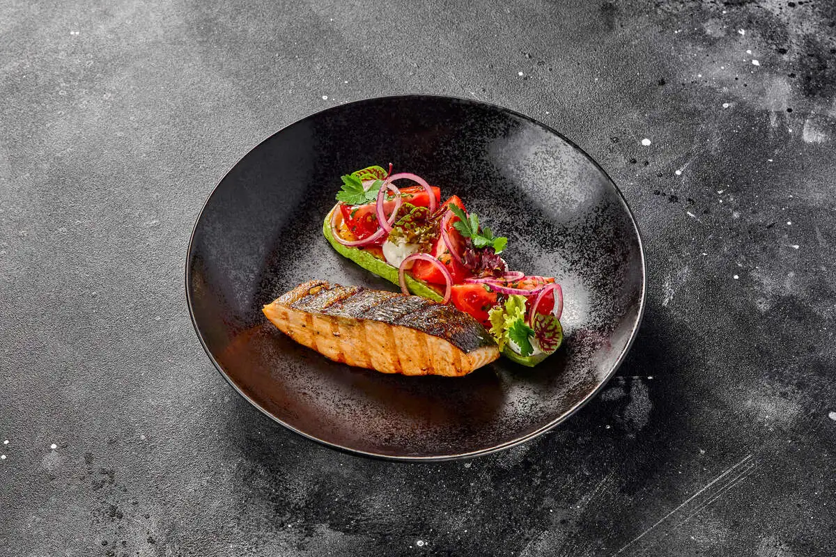 Филе лосося на гриле