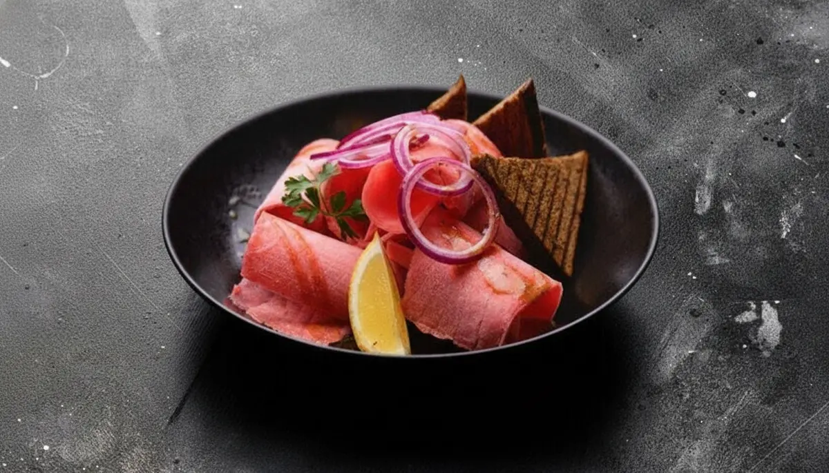 Строганина из тунца