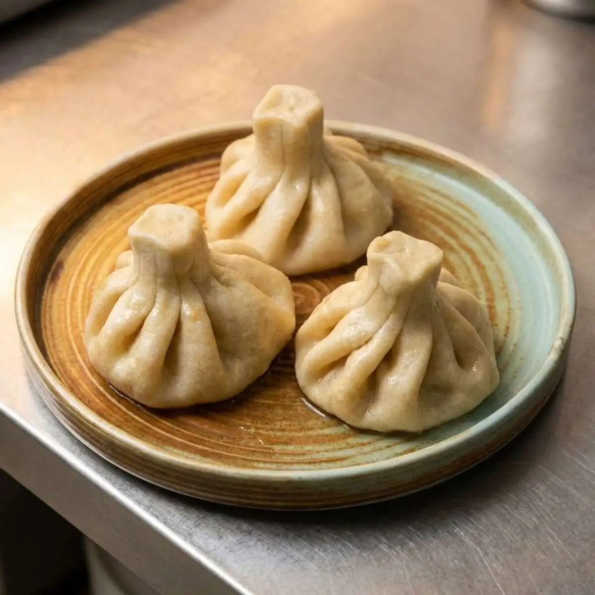 Хинкали с курицей жареные