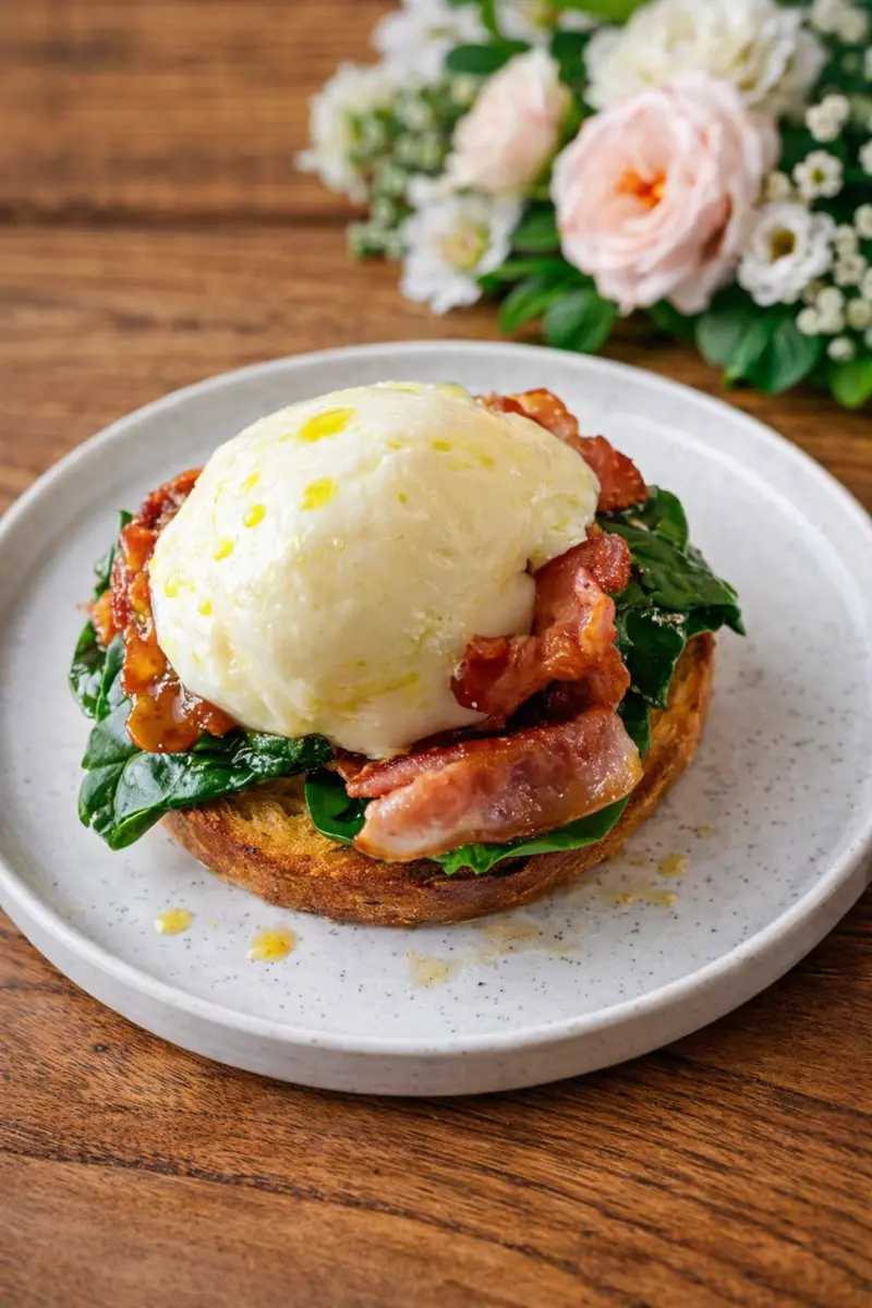 Яйцо Бенедикт с беконом