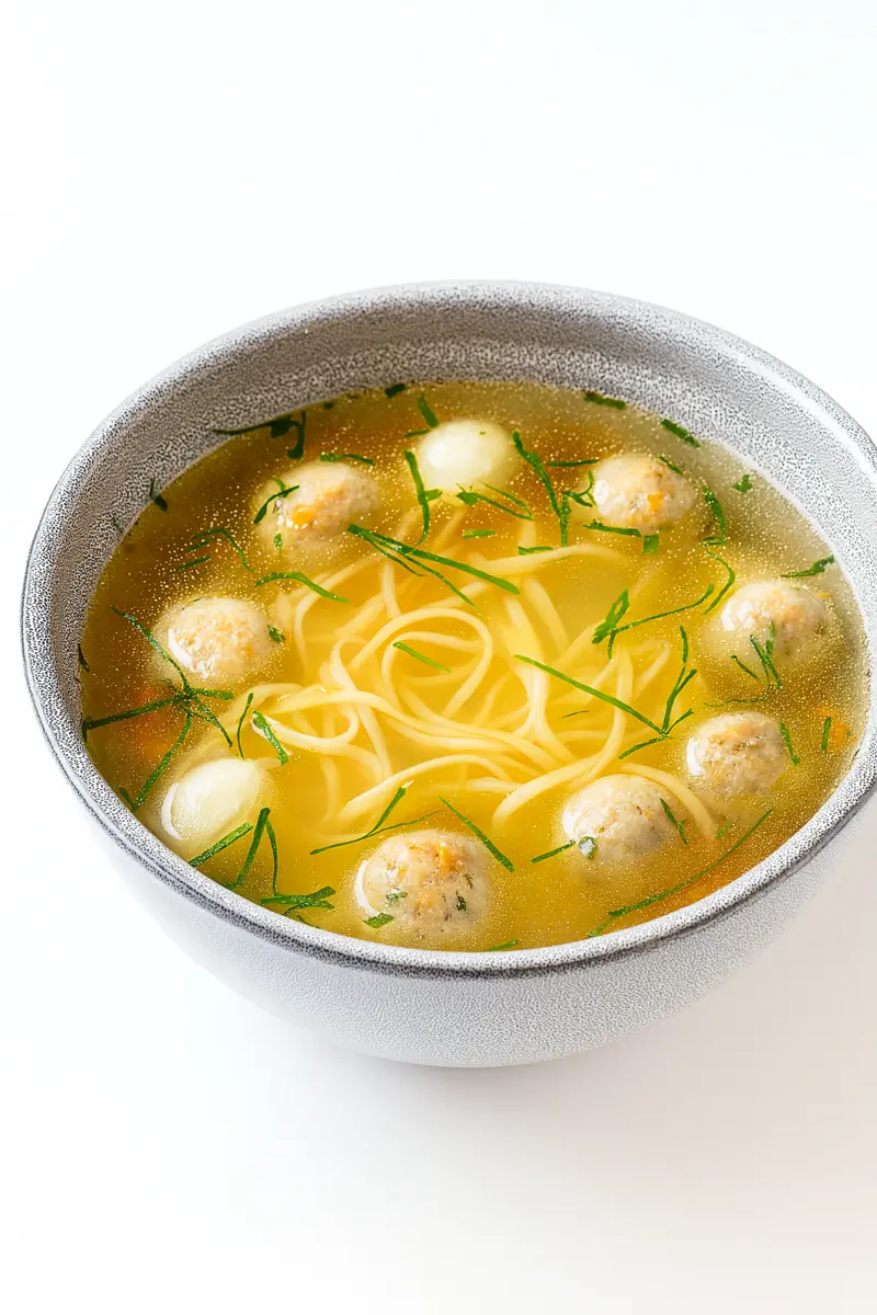 Куриный суп с фрикадельками