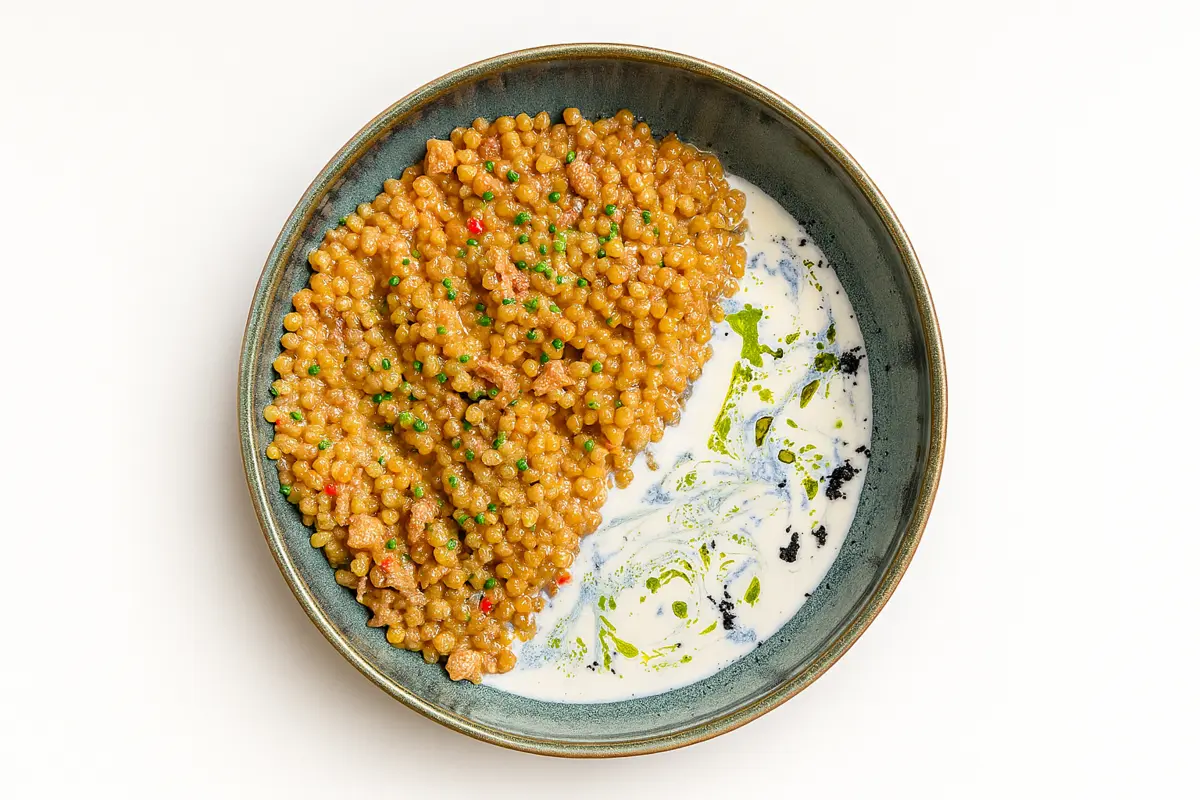 Паста Птитим с цыпленком