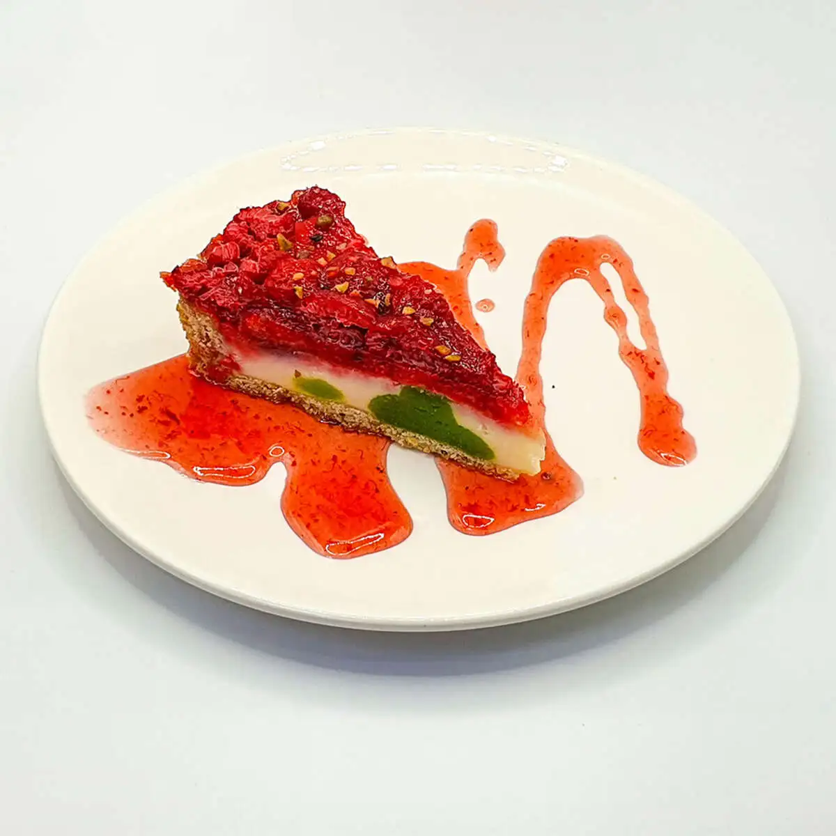 Чизкейк с малиной