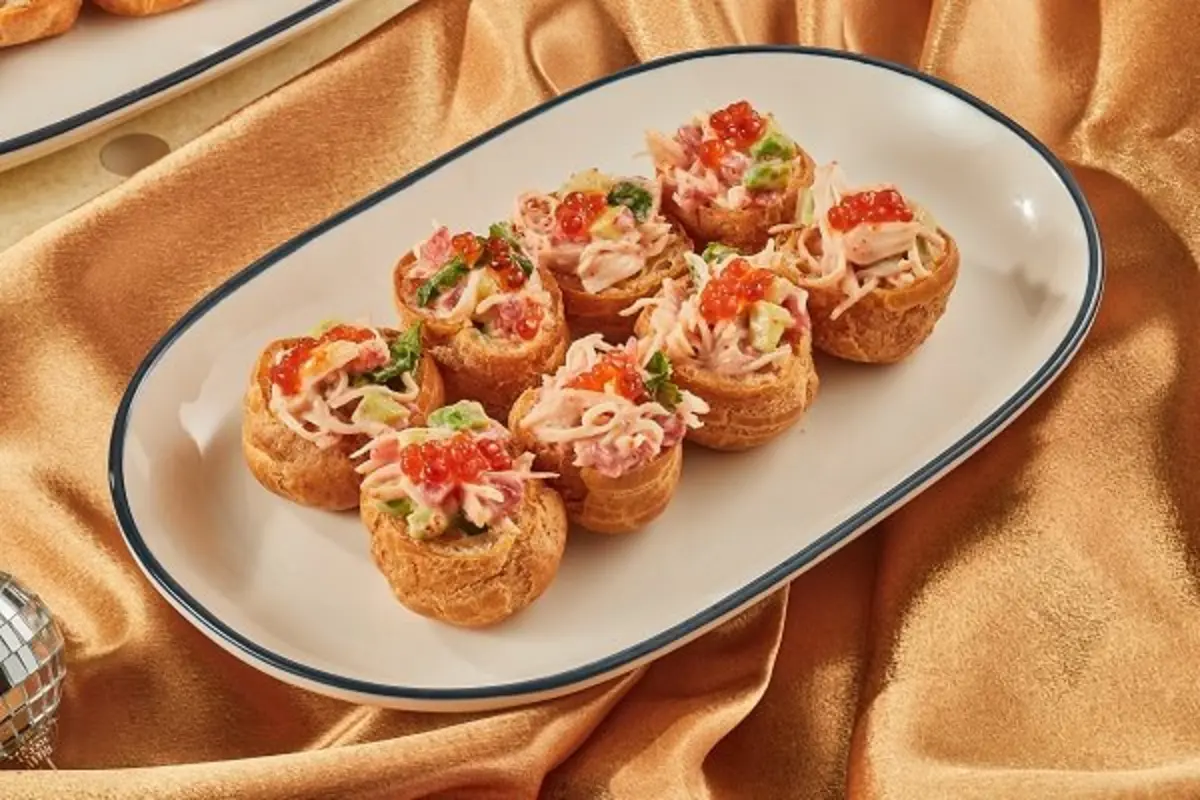 Гужеры с камчатским крабом