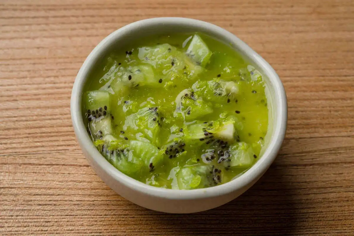 Панакотта киви- мед Алоэ 