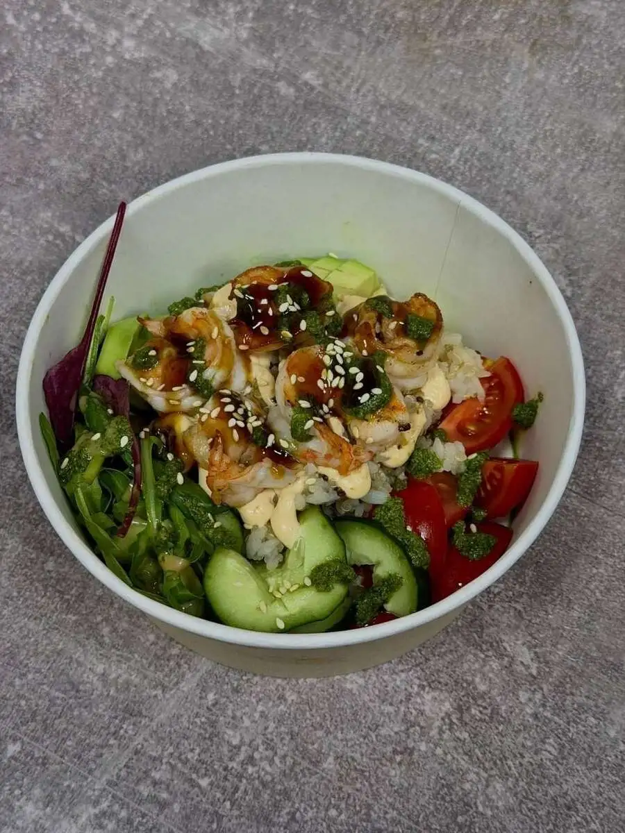 Боул с креветками