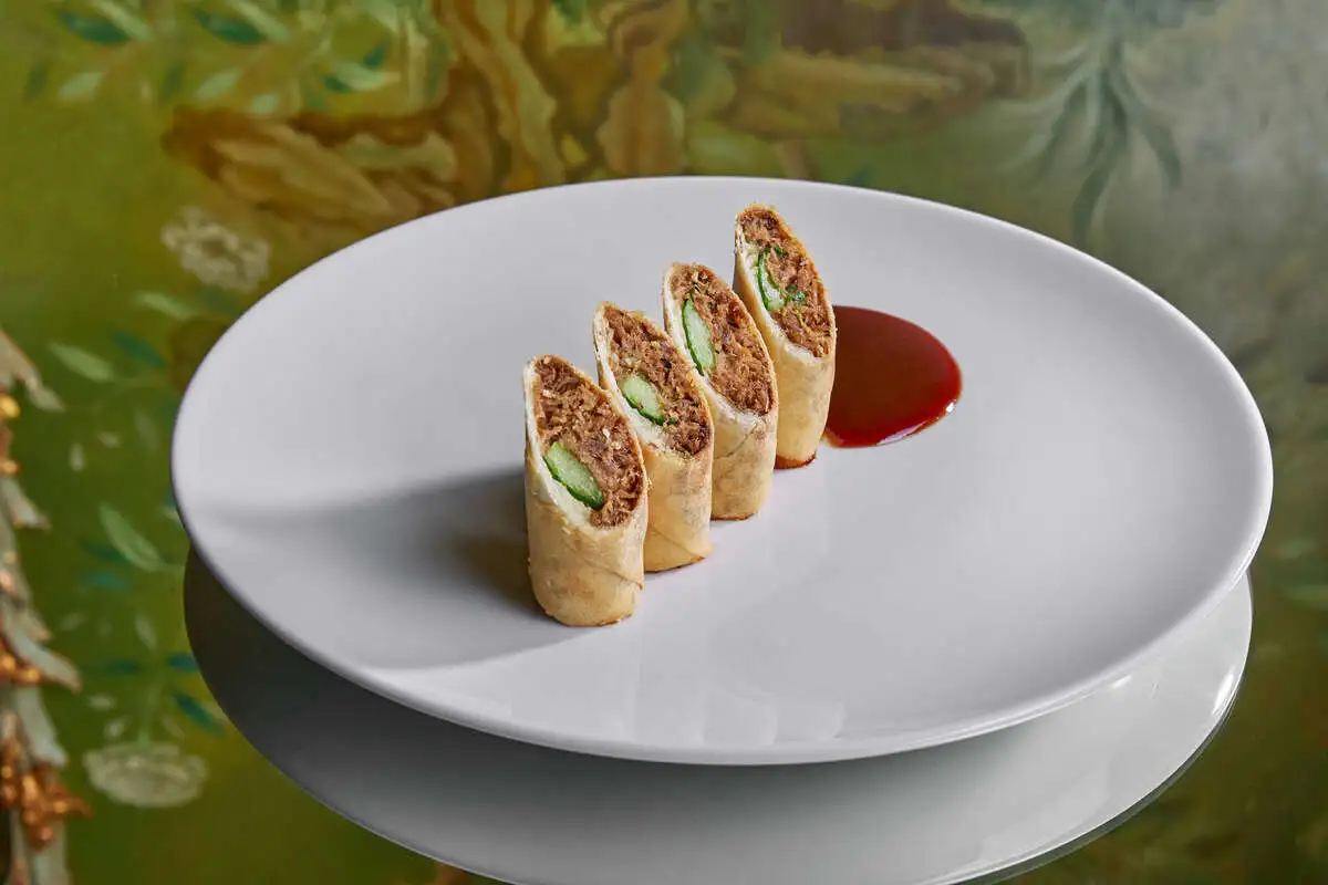 Хрустящие роллы с уткой